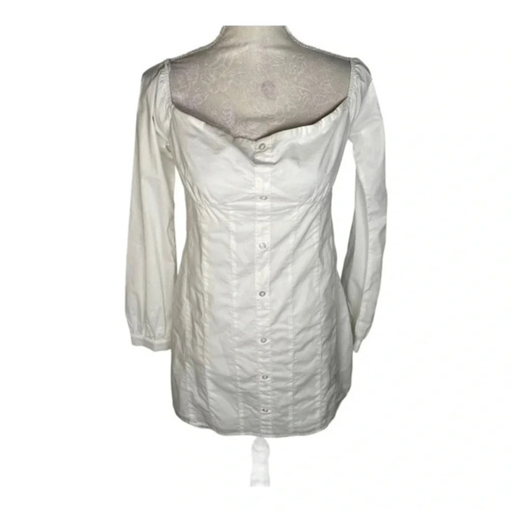 Superdown Linen Off The Shoulder Ling Sleeve Dress L‎